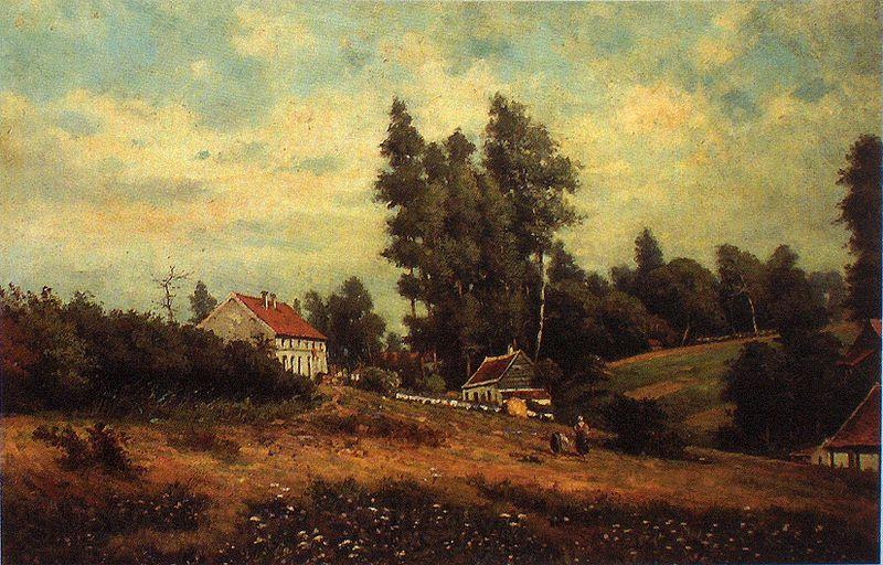 Theodore Fourmois Landscape with farms